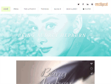 Tablet Screenshot of beingaudreyhepburn.com